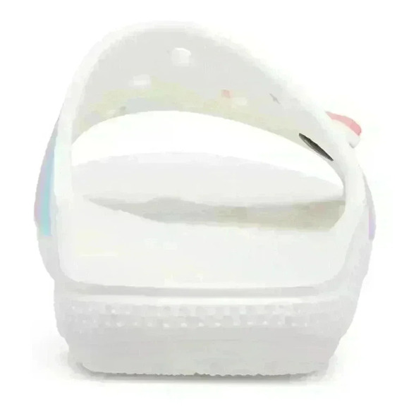 NEW CROCS - Iconic Tie Dye - Multicolor FUN comfort slides w/ holes for charms - Picture 4 of 8